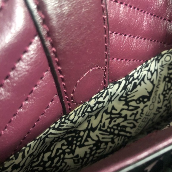 Rebecca Minkoff Chevron Bag in Burgundy - Picture 9 of 10